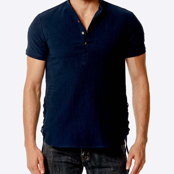 Casual Contrast Buttoned Shirt - Versatile Fashion Essential - Picture 1 of 14